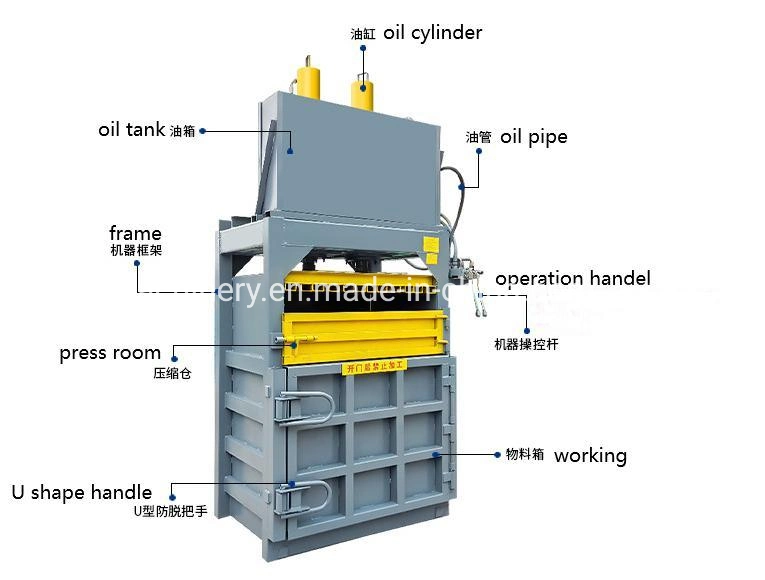 Small Type Vertical Hydraulic Baler Price