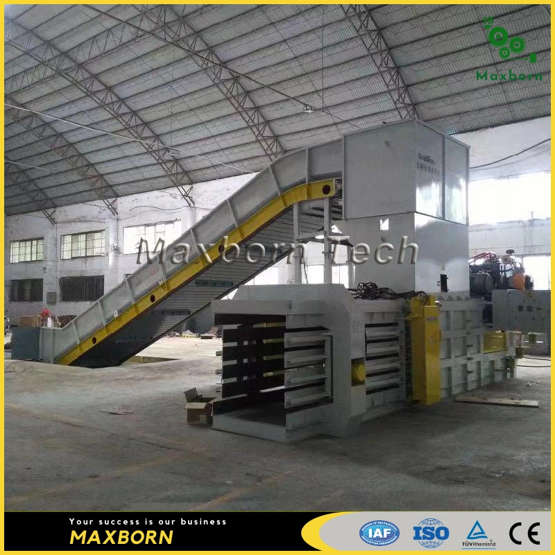 Maxborn Automatic Double RAM Horizontal Hydraulic Baling Machine/ Hydraulic Baler for Cardboard Carton Plastic and Straw