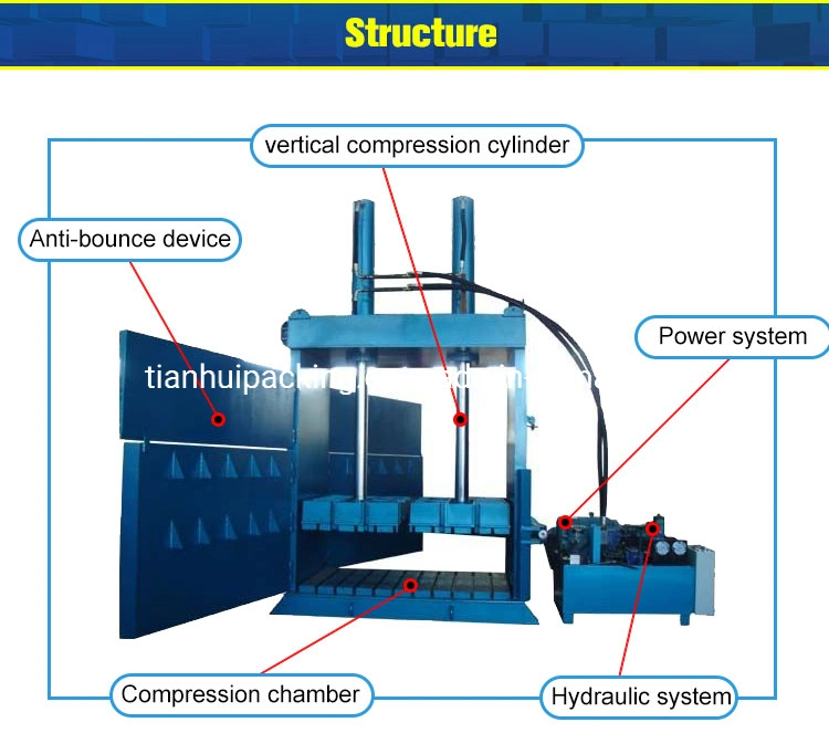 Vertical Hydraulic Semi-Automatic Baler for Waste Paper