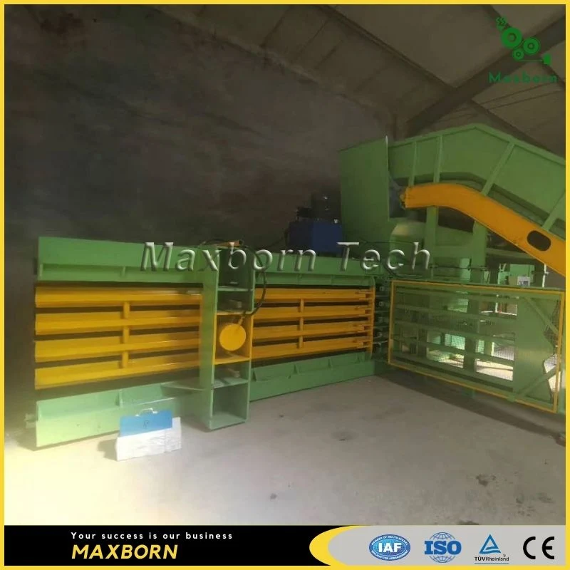 Maxborn Automatic Double RAM Horizontal Hydraulic Baling Machine/ Hydraulic Baler for Cardboard Carton Plastic and Straw