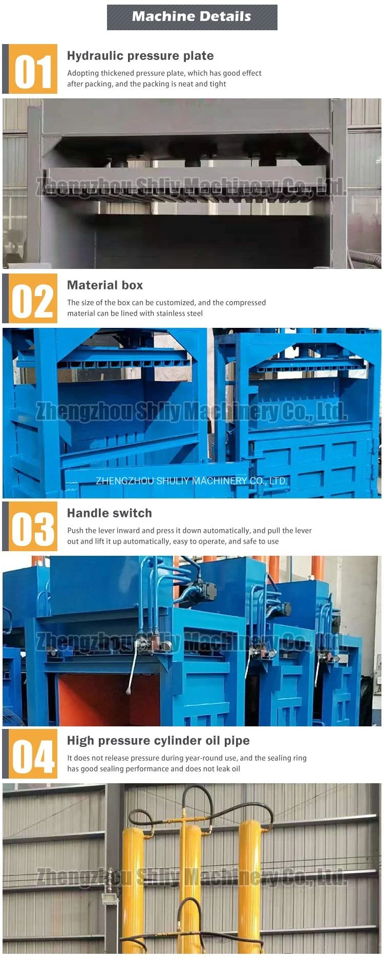 Small Type Vertical Hydraulic Baler Price