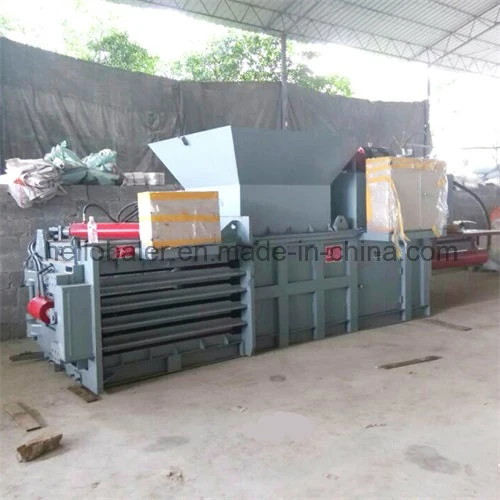 Closed Door Horizontal Baler for pressing waste plastic film pet bottles and waste textile