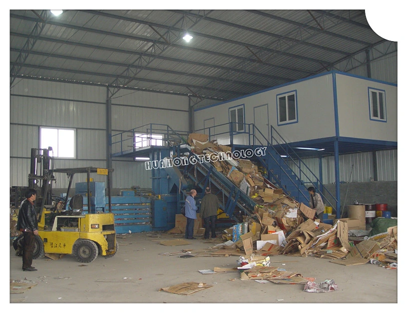 Cheap Waste Paper Cardboard Carton Occ Plastic Pet Bottle Recycling Machine Horizontal Balers