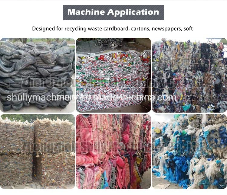 Small Vertical Type Waste Clothing Film Scrap Baler