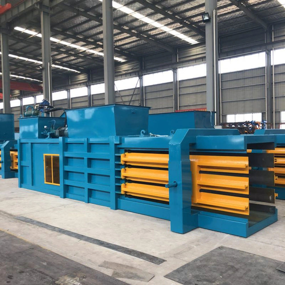 Hydraulic Waste Paper Baler Fully Automatic Horizontal Baling Press Machine Horizontal Pet Bottle Compactor Baler