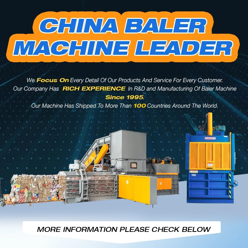 Hydraulic Vertical Lifting Chamber Clothing Baler