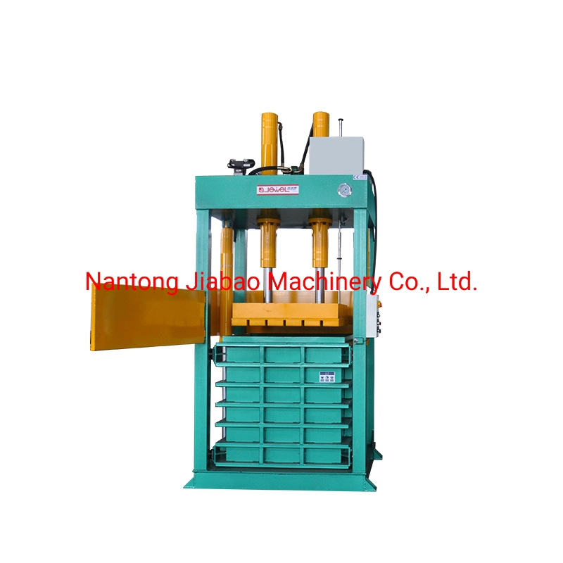 Vertical Hydraulic Lifting Chamber Wool Baler with CE Certificate