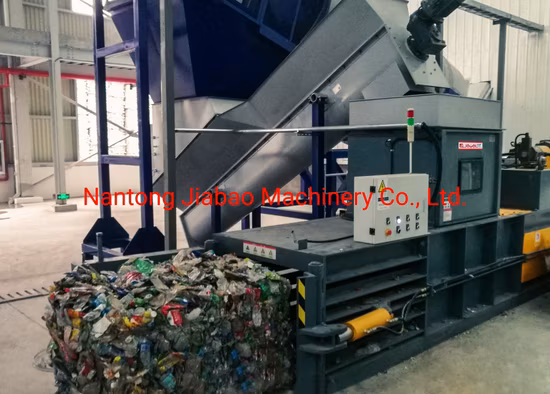 Jewel Brand Factory Supply halbautomatische horizontale hydraulische Ballenpresse für Altpapier/Papierfasern/Karton