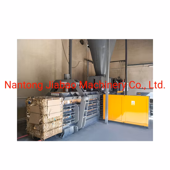 Vollautomatische Altpapierballenpresse, horizontale Recycling-Ballenpresse/hydraulische Plastikflaschen-Abfallpresse/Verpackungsballenpresse für Altpapier/Pappe/Occ/Kunststoff/ONP/Bücher
